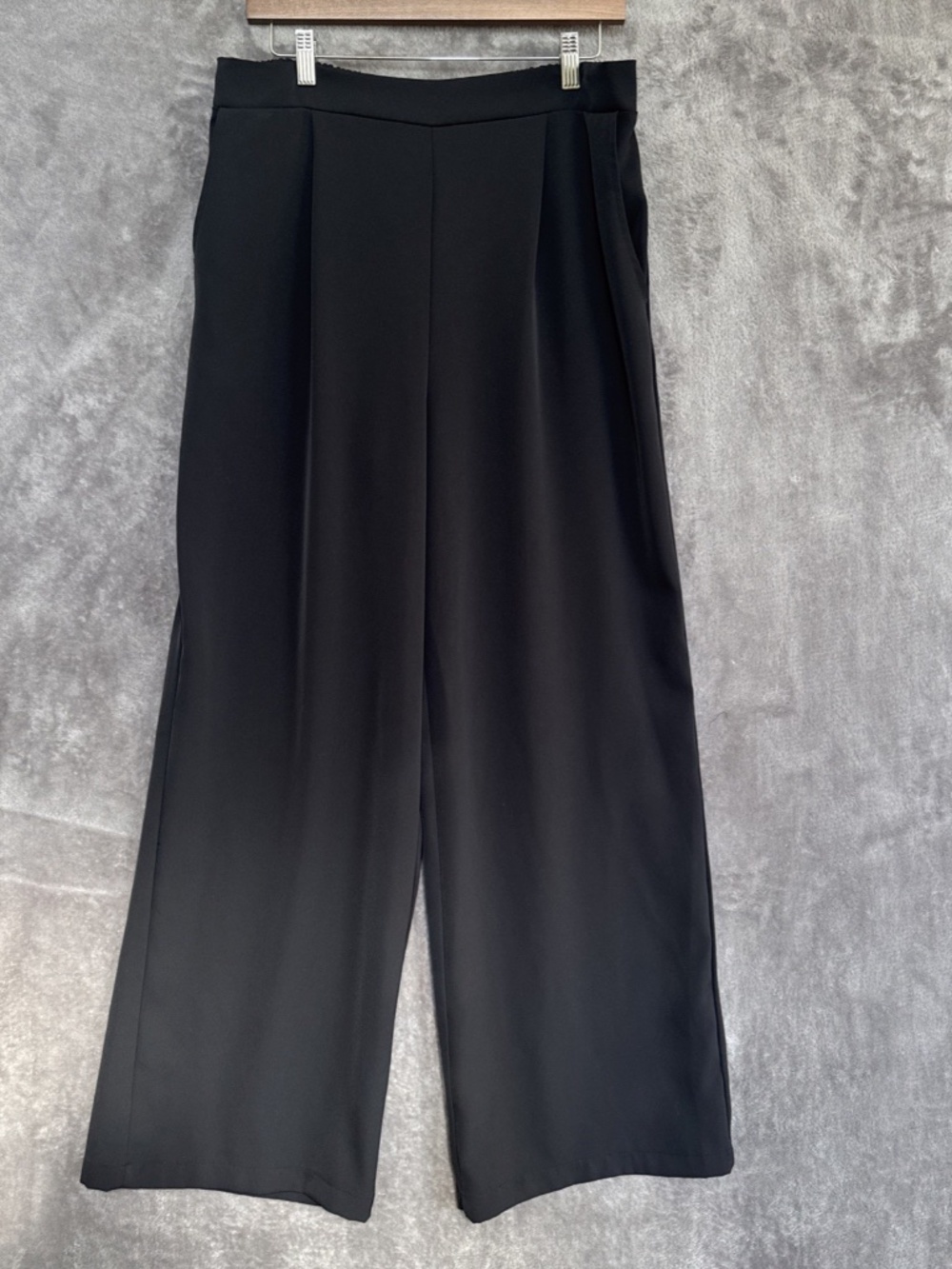 Melloday Women's Wide-Leg Dress Pants – Black Size Large